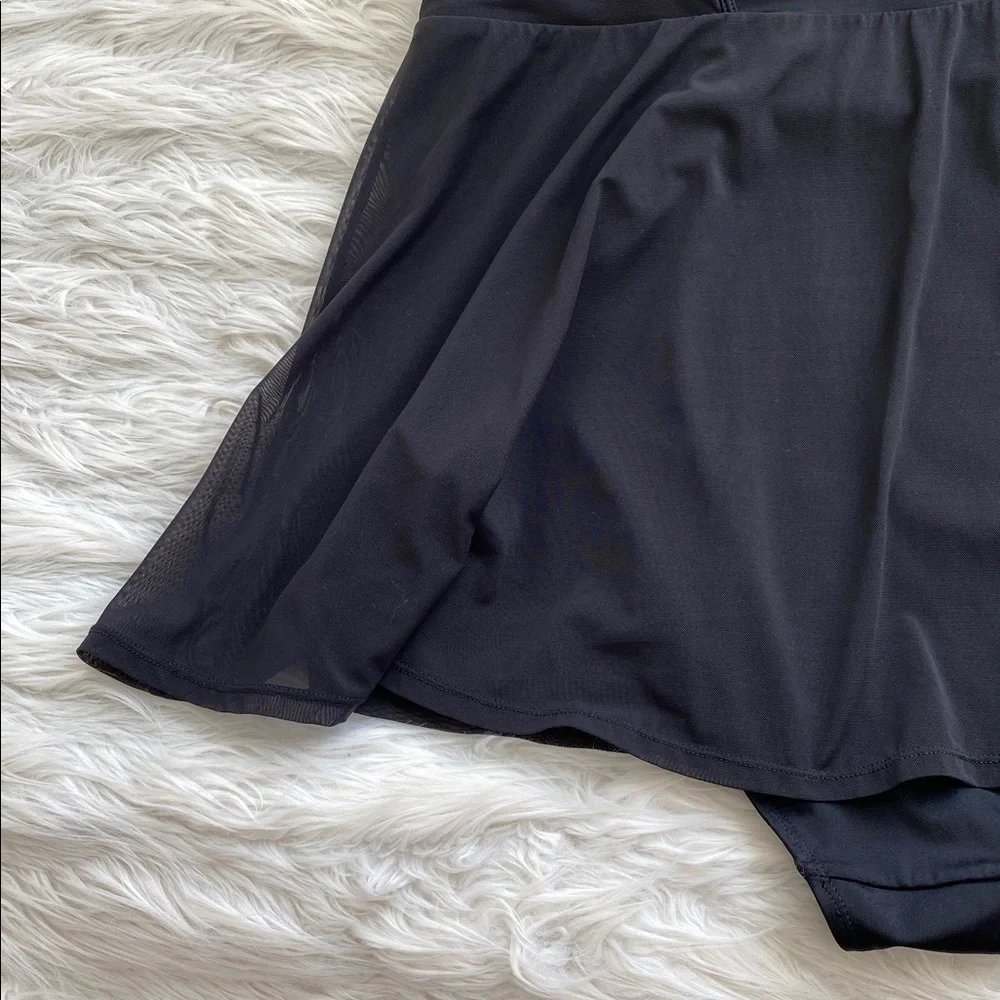 Torrid | DD Underwire Long Mesh Overlay Swim Dress
